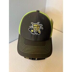 NCAA Wichita State Shockers Neon Green YOUTH Embroidered Logo Hat Cap Ouray